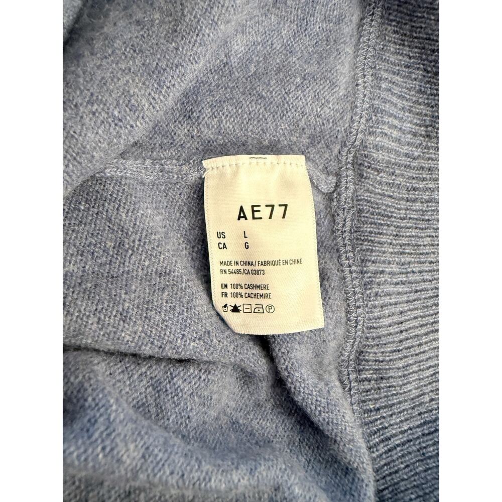 AE77 Sweater Women's Large Elevated Basic Cashmere Crewneck Soft Luxury New - Picture 8 of 8